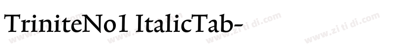 TriniteNo1 ItalicTab字体转换 TriniteNo1 ItalicTab字体转换